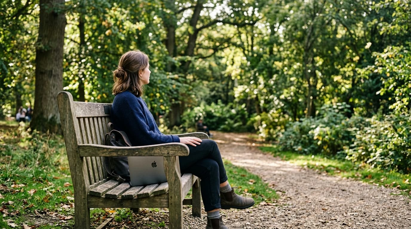 Person taking a structured recovery break to deal with burnout
